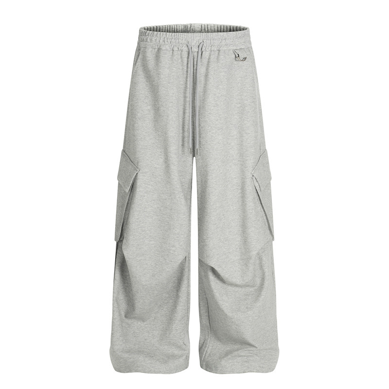 Pantalones Deportivos Holgados de Corte Ajustado para Hombre | Gris Ideal para Otoño - Imagen 3