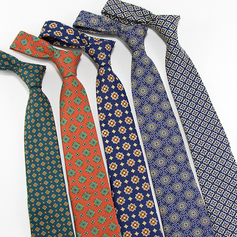 Corbata Floral Estilo Coreano Retro | Informal y Moderna para Hombre | Regalo Original