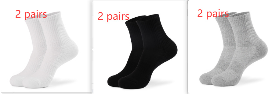Calcetines Deportivos de Algodón Puro con Suela Reforzada | Baloncesto y Entrenamiento | Talla Única - Imagen 7