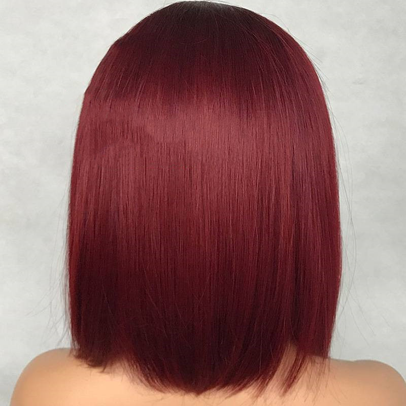 Peluca Peruana de Cabello Humano | Encaje Frontal | Water Wave | Color Rojo | Sin Pegamento | TiendasFR - Imagen 3
