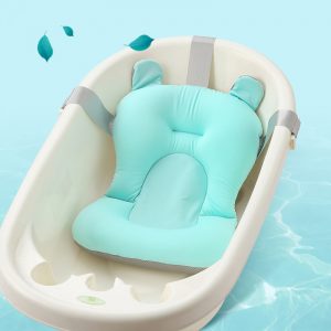 Bañera Plegable para Bebé | Azul | Cama de Baño Antideslizante | Portátil y Segura para Recién Nacidos | TiendasFR