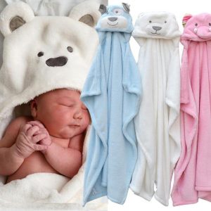 Toalla de Baño Suave para Bebé | Blanca | Absorbente y Transpirable | Ideal para Recién Nacidos | TiendasFR