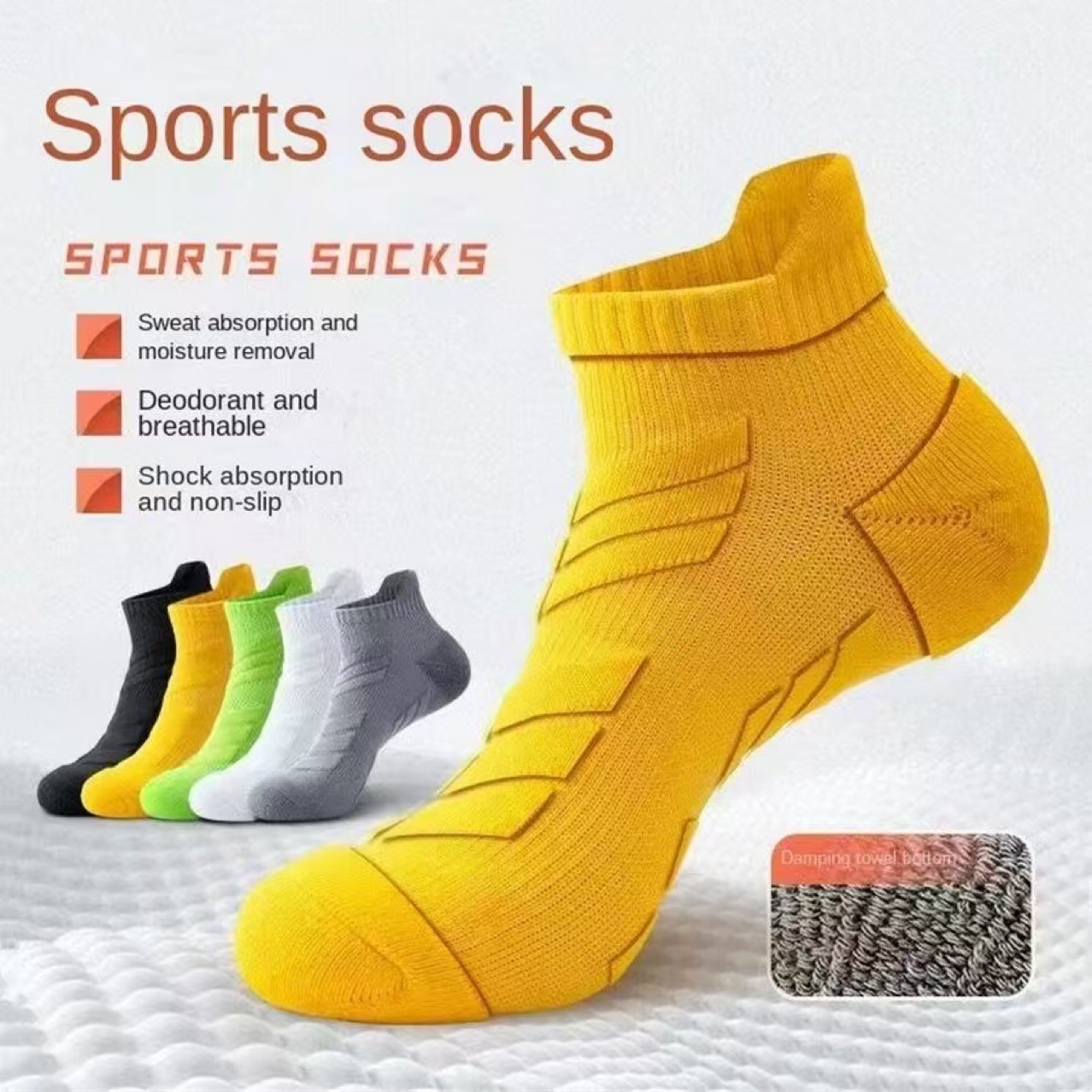 Calcetines Deportivos Antideslizantes y Transpirables | Running y Baloncesto | Talla Única