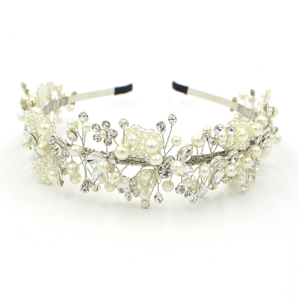 Diadema de Novia con Cuentas | Accesorio Nupcial | Estilo Bohemio | Color Plata | Bodas y Eventos | TiendasFR - Imagen 3