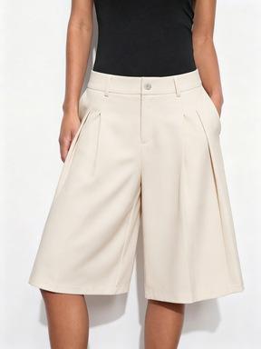 Pantalones Cortos de Tiro Alto y Pierna Ancha para Mujer | Cómodos y Modernos | Verano 2026 - Imagen 7