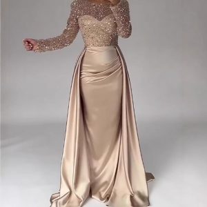Vestido de Noche con Lentejuelas | Elegante y Glamuroso | Negro para Bodas y Eventos