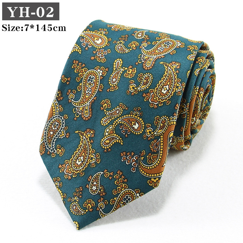 Corbata Floral Estilo Coreano Retro | Informal y Moderna para Hombre | Regalo Original - Imagen 5
