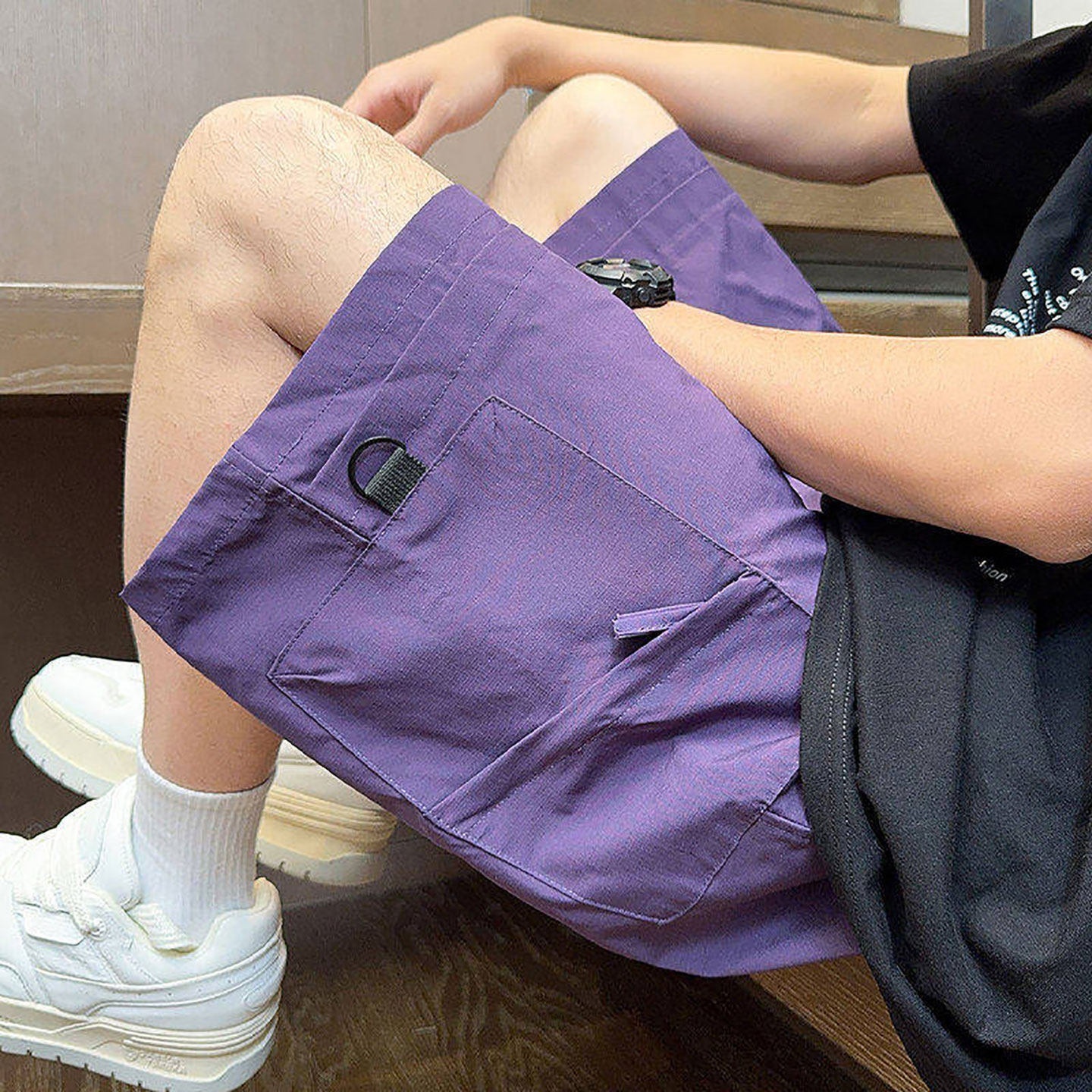 Shorts Deportivos Estilo Americano Vintage para Hombre | Cómodos y Casuales para Verano - Imagen 4