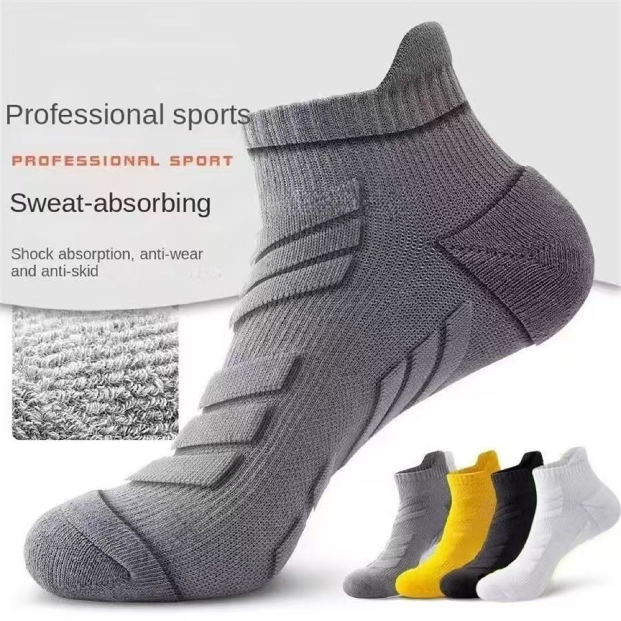 Calcetines Deportivos Antideslizantes y Transpirables | Running y Baloncesto | Talla Única - Imagen 6