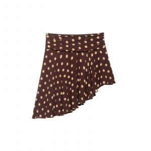 Falda Asimétrica con Estampado de Lunares | Elegante y Moderna para Mujer | Primavera-Verano