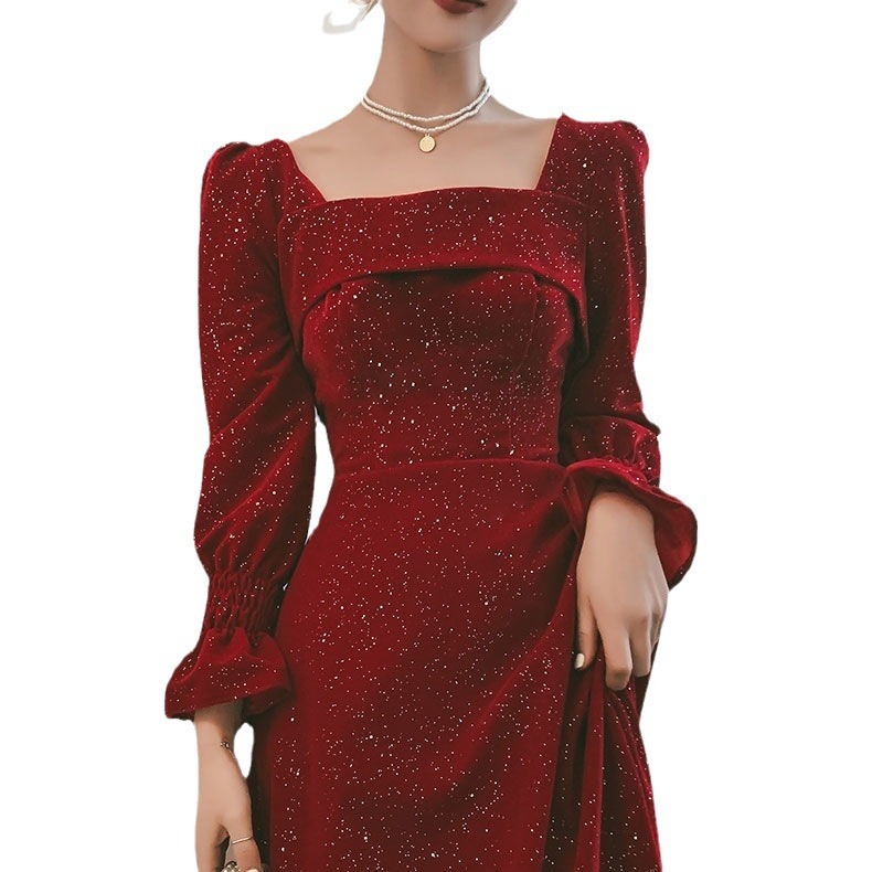 Vestido Rojo de Eventos para Otoño | Elegante y Sofisticado | Bodas y Celebraciones - Imagen 2