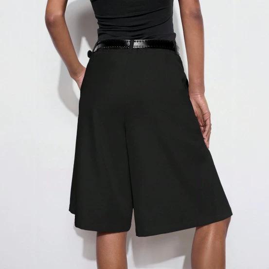 Pantalones Cortos de Tiro Alto y Pierna Ancha para Mujer | Cómodos y Modernos | Verano 2026 - Imagen 3