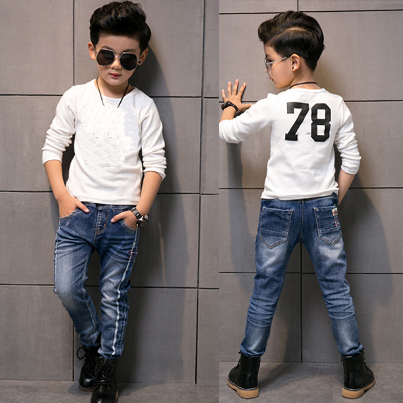 Pantalón Vaquero Recto para Niño | Azul Oscuro | Tallas 110-150 cm | Ropa Casual para Diario y Colegio | TiendasFR - Imagen 4