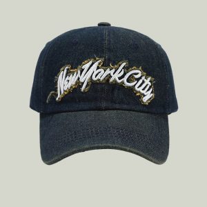 Gorra de Béisbol con Borde Bordado y Letras | Unisex Decorativa y Moderna