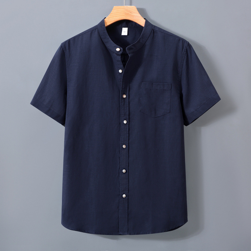 Camisa de Lino Tencel de Alta Gama para Hombre | Verde Militar y Fresca - Imagen 4