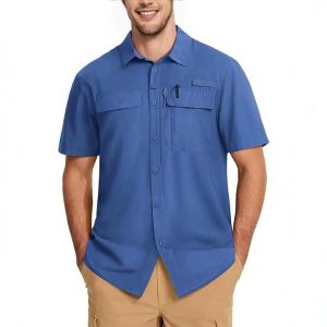 Camisa Ligera de Secado Rápido para Exteriores | Transpirable y Versátil para Hombre