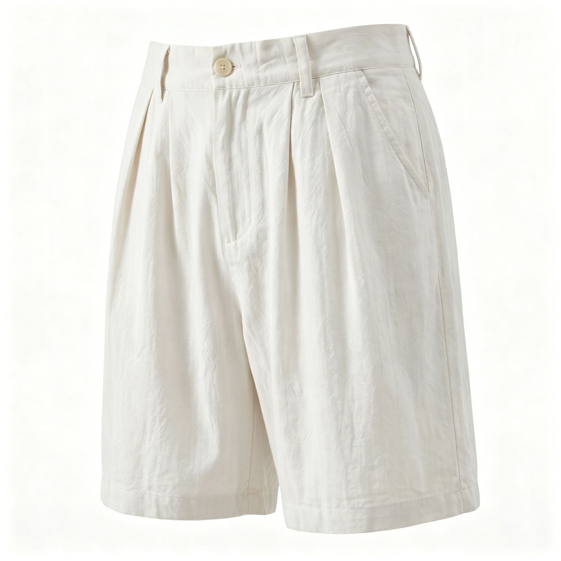 Pantalones Capri Casuales Pierna Recta Estilo Resort para Hombre | Albaricoque Verano - Imagen 10
