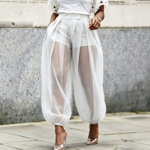 Bombachos de Verano de Malla Semitransparente | Culotte Liso y Fresco | Moda 2026