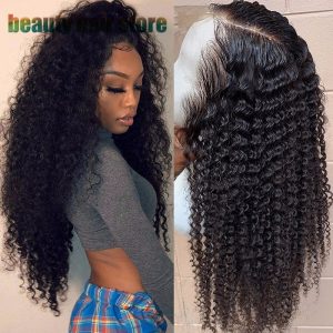 Peluca de Cabello Humano Brasileño Rizado | Encaje Frontal 13x4 | Natural y Voluminosa | Largo 10 Pulgadas | TiendasFR