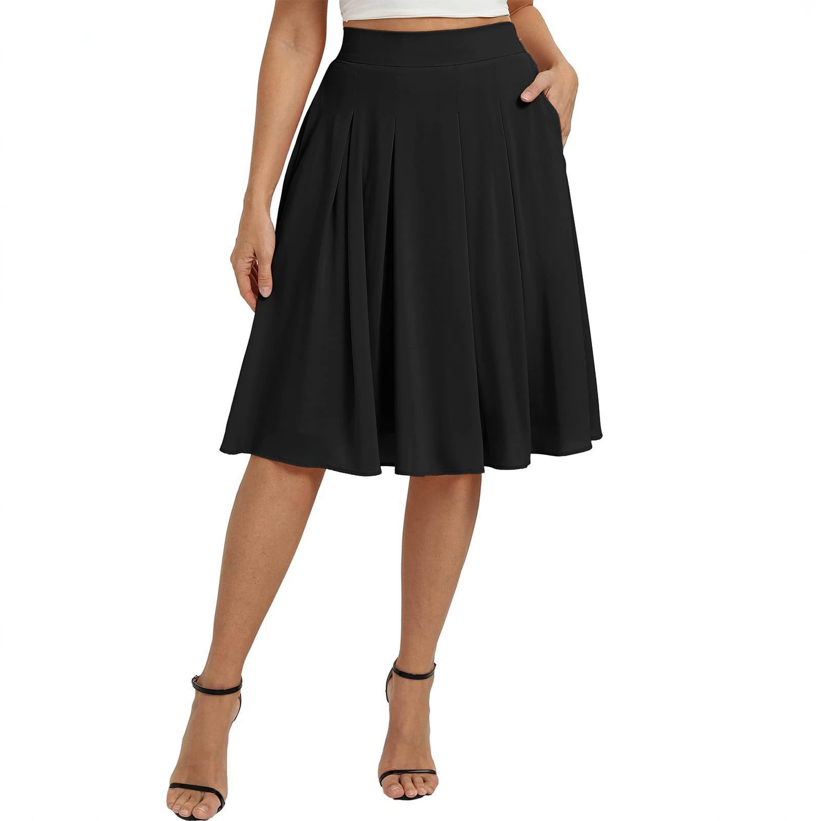 Falda Entallada con Bolsillos para Mujer | Estiliza la Figura | Elegante para Oficina - Imagen 5