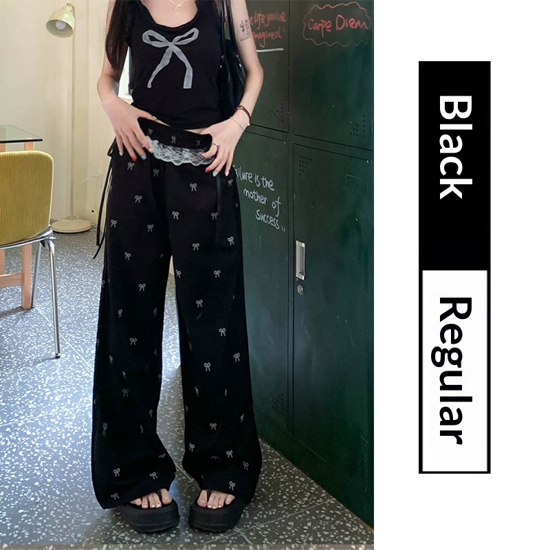 Pantalones de Pierna Ancha con Encaje y Lazo | Elegantes y Románticos para Mujer | Verano 2026 - Imagen 9