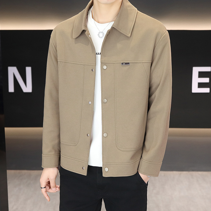 Chaqueta Informal para Negocios para Hombre | Versátil Beige para Oficina y Casual - Imagen 5