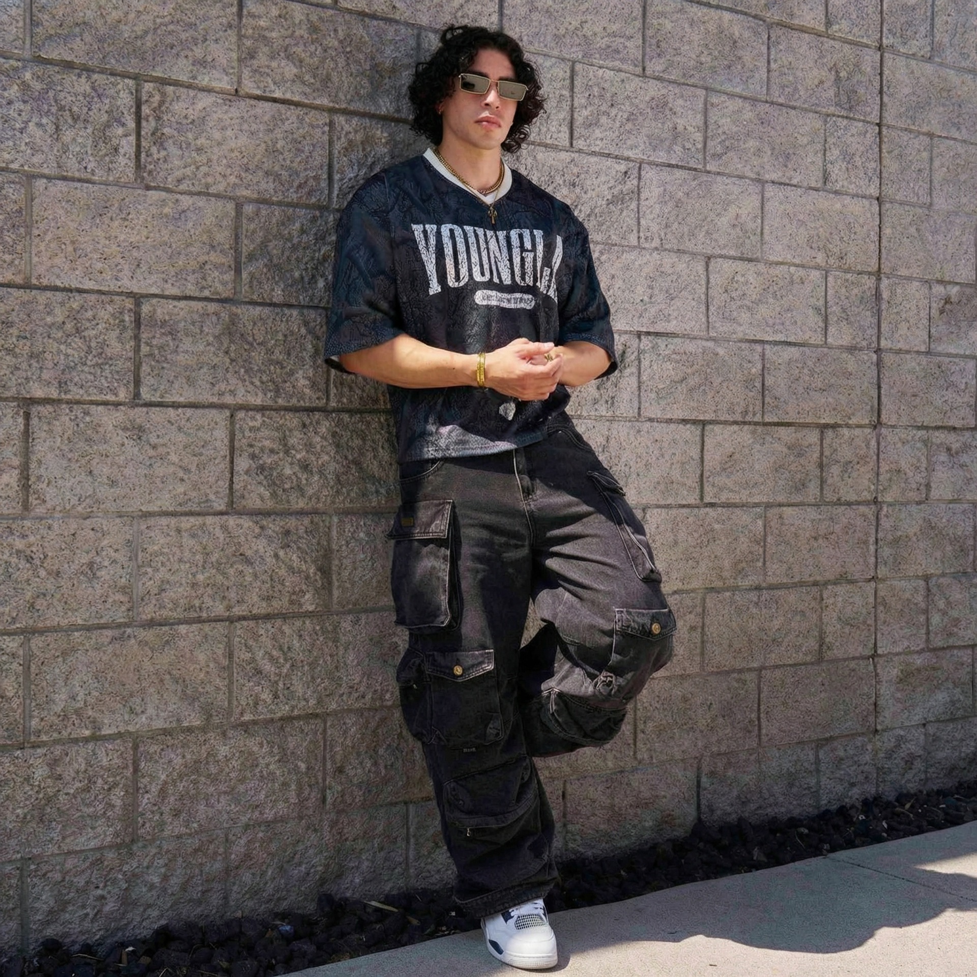 Pantalones Vaqueros de Corte Recto Estilo Retro para Hombre | Holgados con Múltiples Bolsillos - Imagen 2