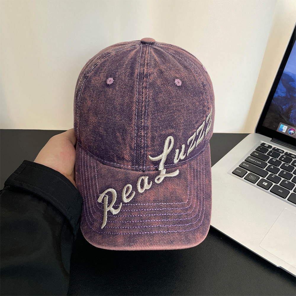Gorra de Béisbol Vintage con Letras Deshilachadas | Visera Perforada Unisex - Imagen 9