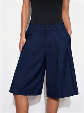 Pantalones Cortos de Tiro Alto y Pierna Ancha para Mujer | Cómodos y Modernos | Verano 2026 - Imagen 4