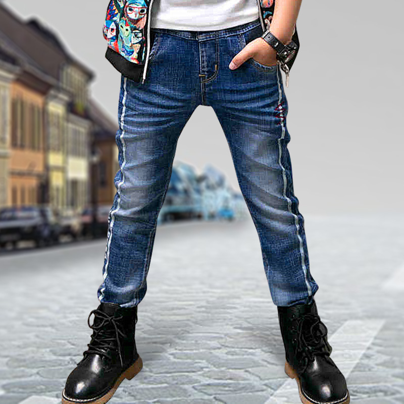 Pantalón Vaquero Recto para Niño | Azul Oscuro | Tallas 110-150 cm | Ropa Casual para Diario y Colegio | TiendasFR - Imagen 10
