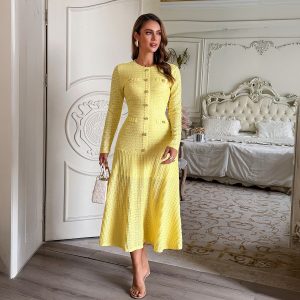 Vestido Tubo de Manga Corta Color Liso para Mujer | Elegante Versátil | Primavera-Verano 2026