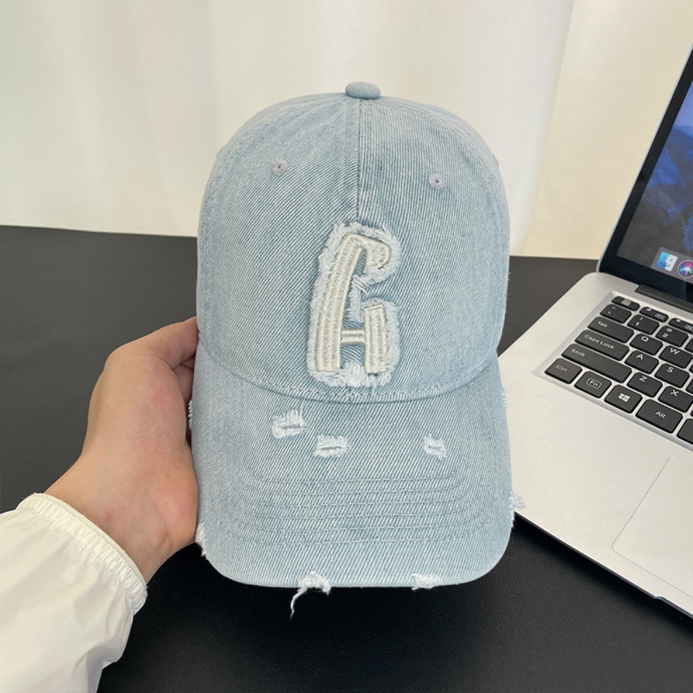 Gorra de Béisbol Vintage con Letras Deshilachadas | Visera Perforada Unisex - Imagen 8