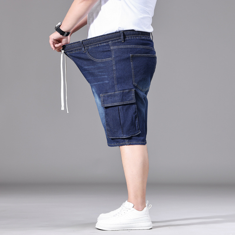 Shorts Vaqueros Cargo con Cordón Elástico para Hombre | Estilo Funcional y Moderno - Imagen 5
