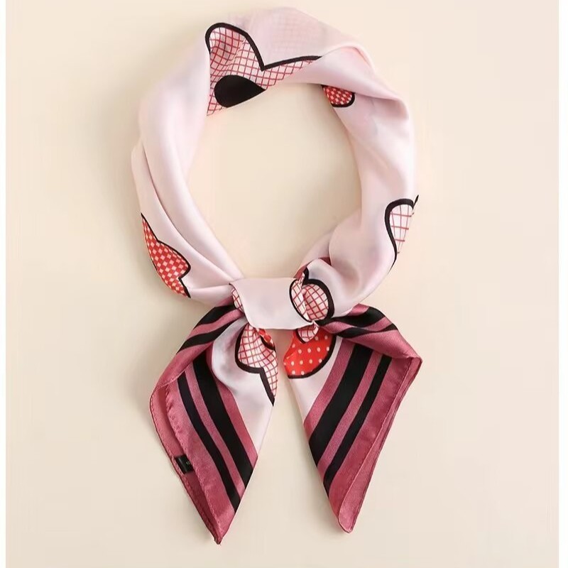 Pañuelo Cuadrado de Seda para Mujer | Accesorio Versátil para Cuello y Pelo | Regalo Ideal - Imagen 2