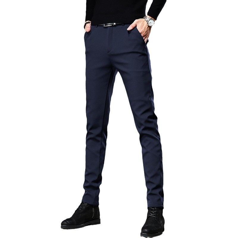 Pantalones de Vestir de Alta Gama sin Arrugas para Hombre | Corte Ajustado Perna Cónica - Imagen 6