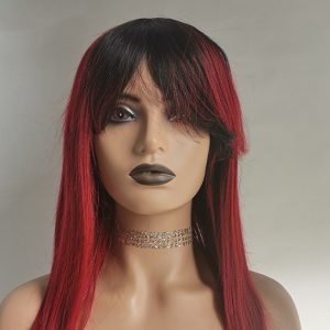Peluca de Cabello Humano | Mecanismo de Fijación | Color Rojo | 10-26 Pulgadas | Natural y Versátil | TiendasFR
