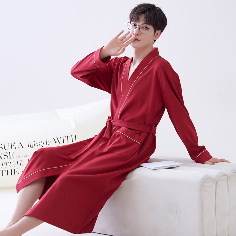 Camisón Largo de Manga Larga para Hombre | Ropa de Estar por Casa Fina y Cómoda - Imagen 8