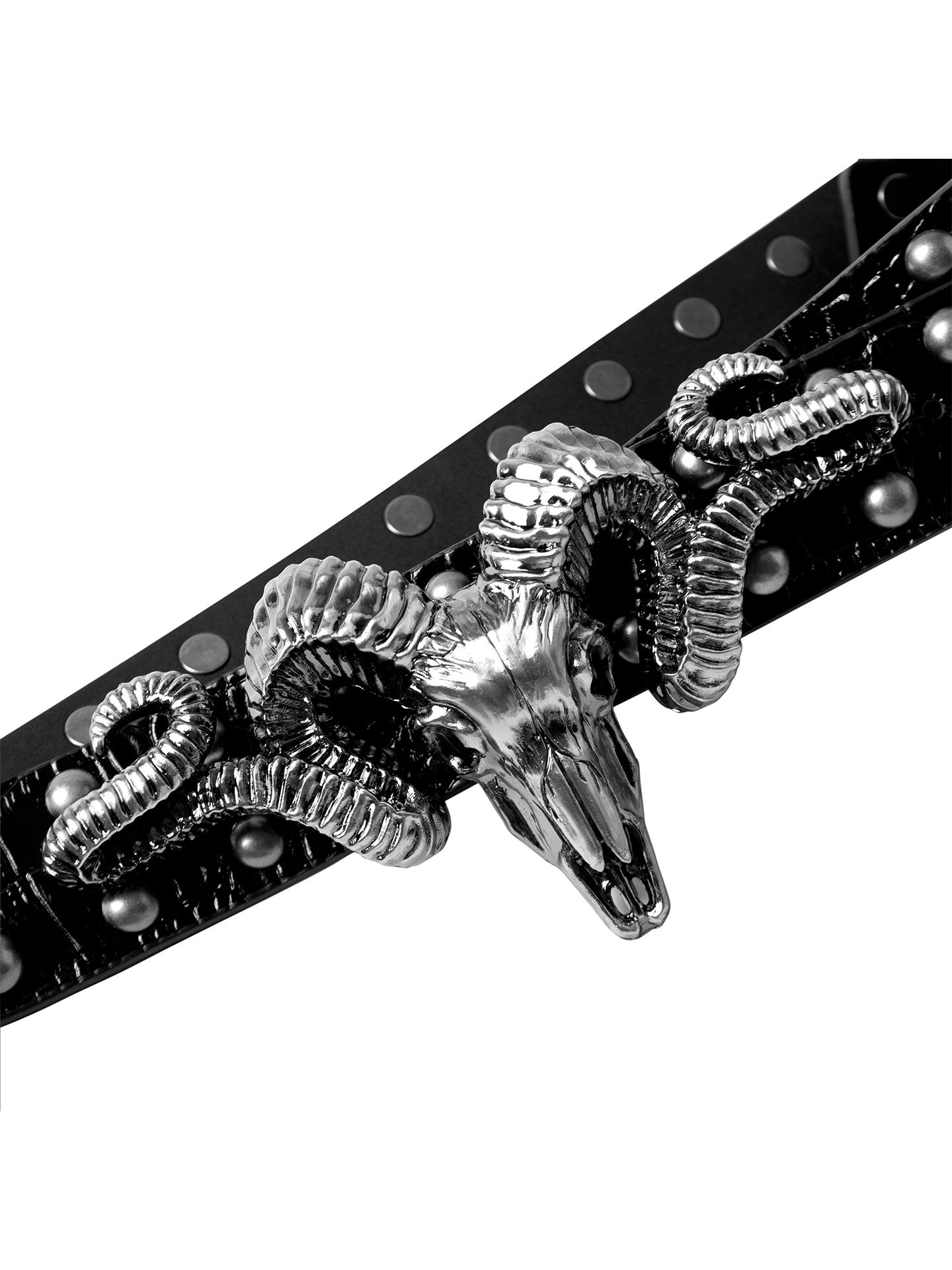 Cinturón de Cuero de Grano Completo con Calavera | Estilo Vintage y Rockero para Hombre - Imagen 6