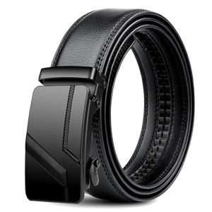 Cinturón con Hebilla Automática para Hombre | Casual de Negocios | Ajuste Fácil y Rápido