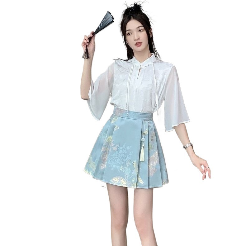 Falda de Satén Estilo Chino para Mujer | Elegante y Sofisticada | Moda Oriental 2026 - Imagen 5
