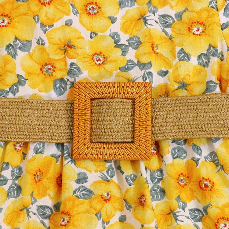 Vestido de Verano Amarillo para Niña | Sin Mangas | Tallas 2T-6T | Ropa Fresca y Bonita para Bebé y Niña | TiendasFR - Imagen 5
